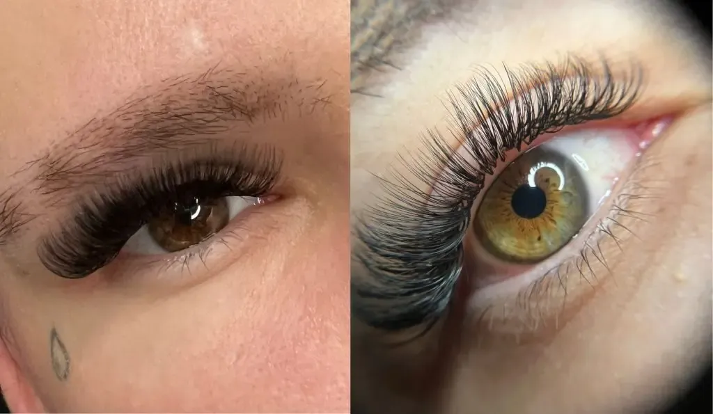 extensiones de pestañas naturales o volumen